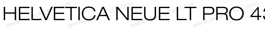 HELVETICA NEUE LT PRO 43 LIGHT EXTE字体转换